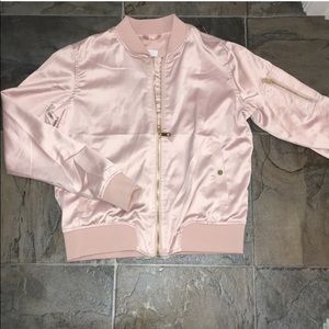 Rose Gold Bomber Jacket